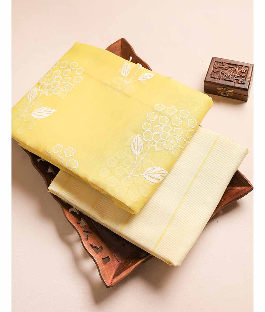 PURE MALAI CHANDERI EMBROIDERY MIX & MATCH