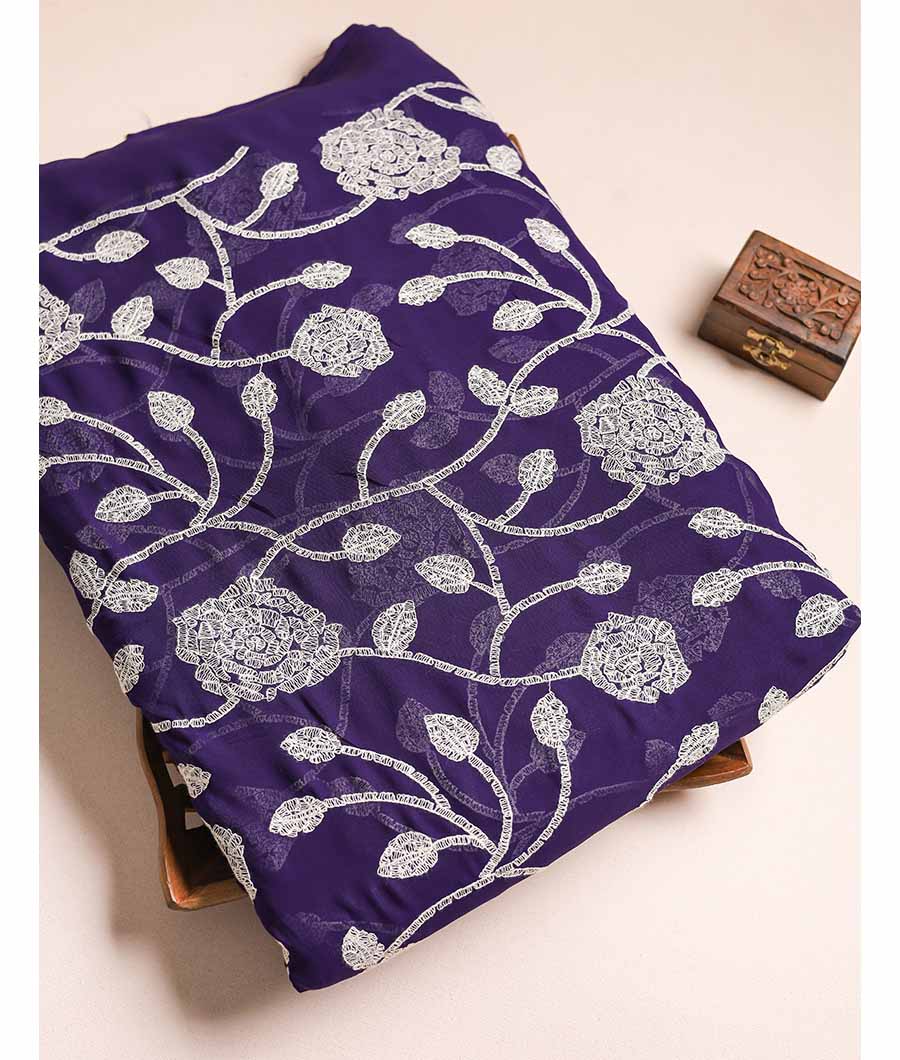 VISCOSE GEORGETTE EMBROIDERY FABRIC