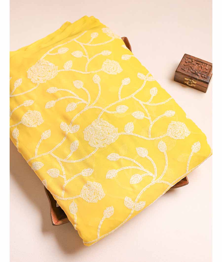 VISCOSE GEORGETTE EMBROIDERY FABRIC