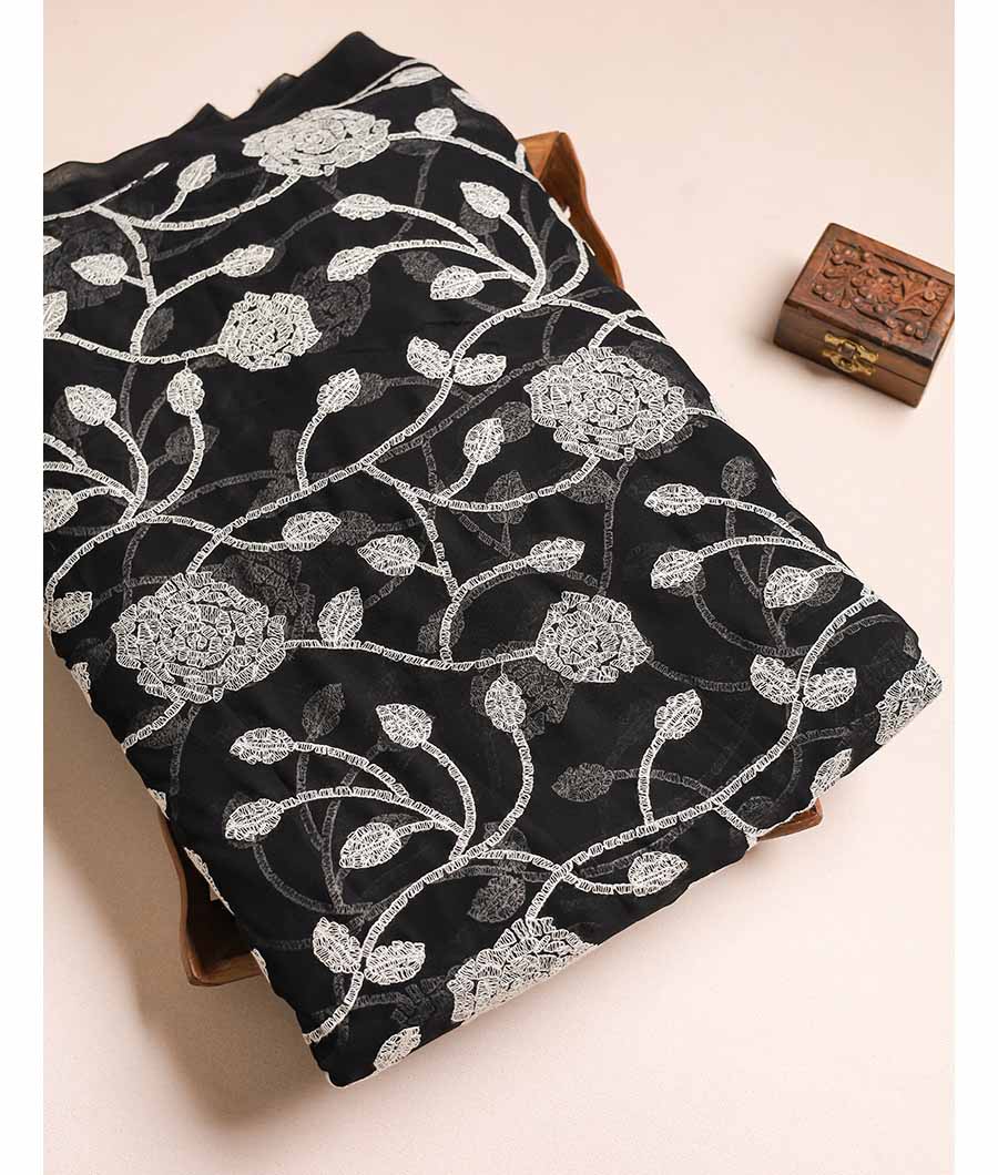 VISCOSE GEORGETTE EMBROIDERY FABRIC