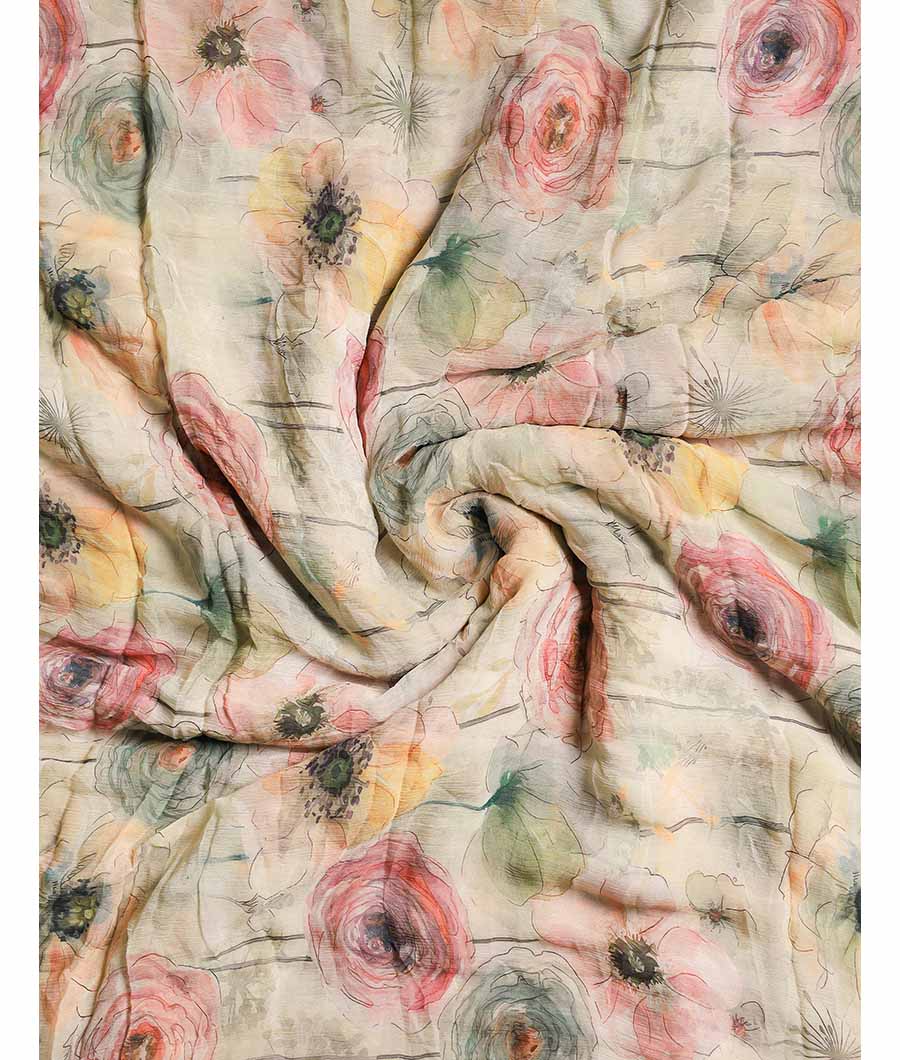 PURE CHIFFON DIGITAL PRINTED FABRIC