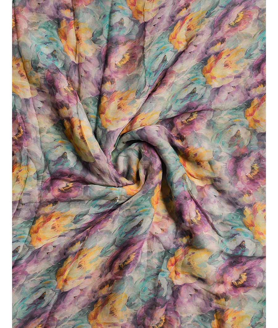 PURE CHIFFON DIGITAL PRINTED FABRIC