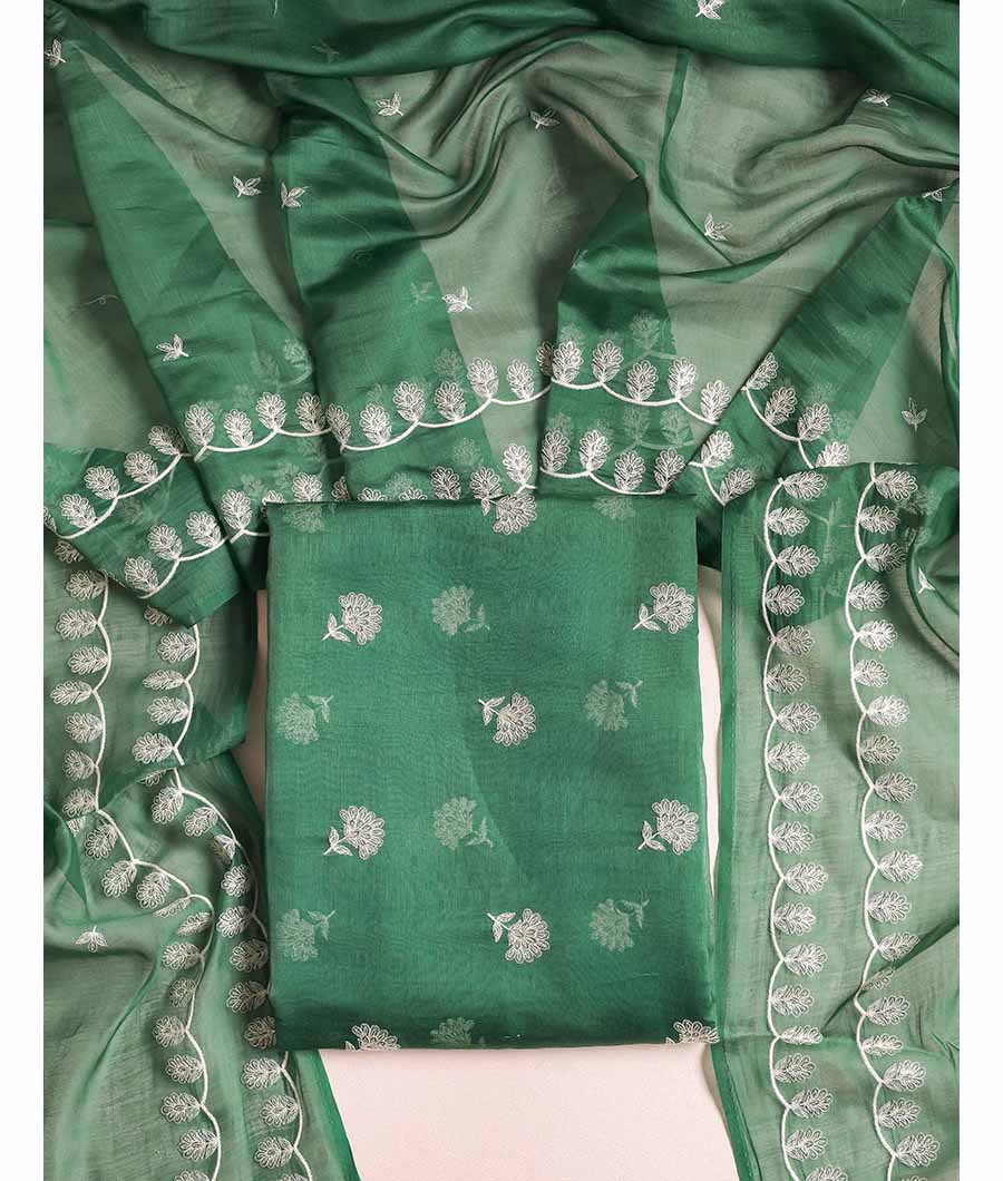 MALAI CHANDERI SUIT SET