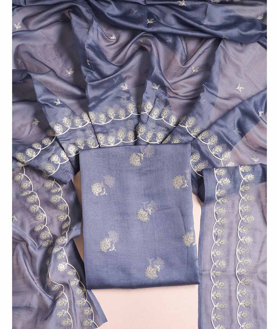 MALAI CHANDERI SUIT SET