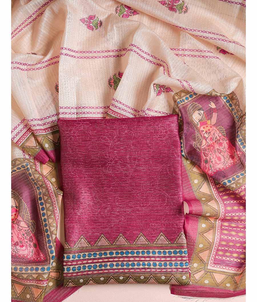 CHANDERI  SUIT SET