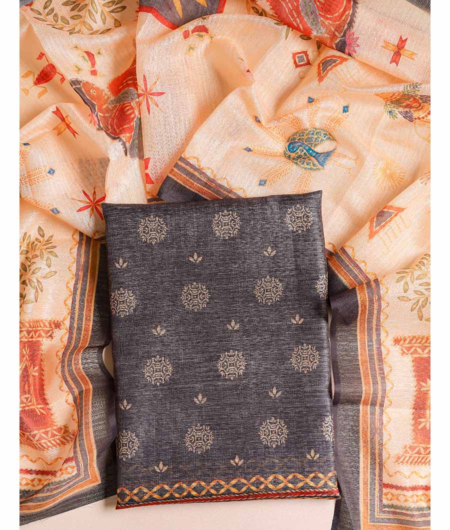 CHANDERI  SUIT SET