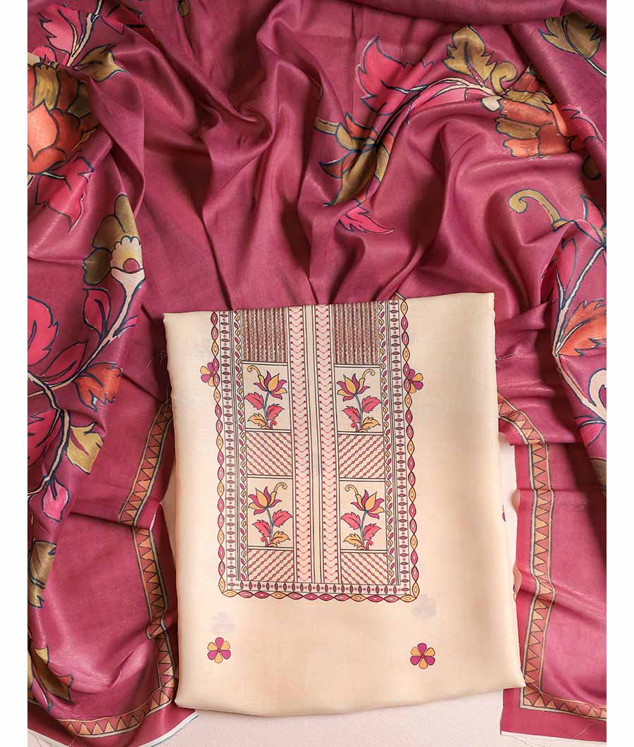 SOFT SILK KALAMKARI 2 PIECE SET