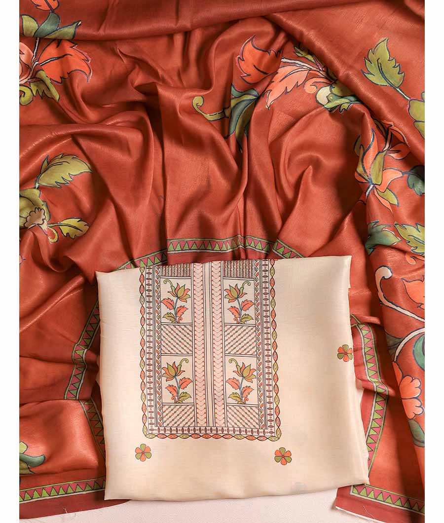 SOFT SILK KALAMKARI 2 PIECE SET