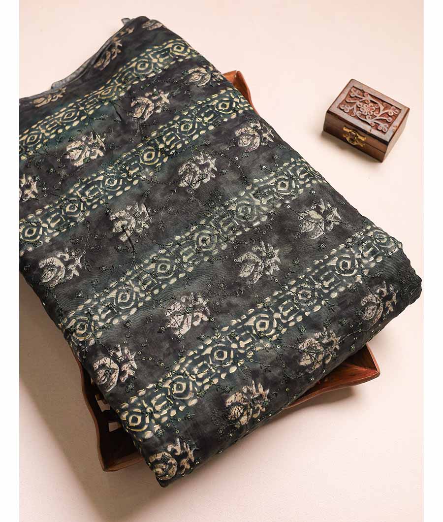 ERI SILK EMBROIDERY WORK FABRIC