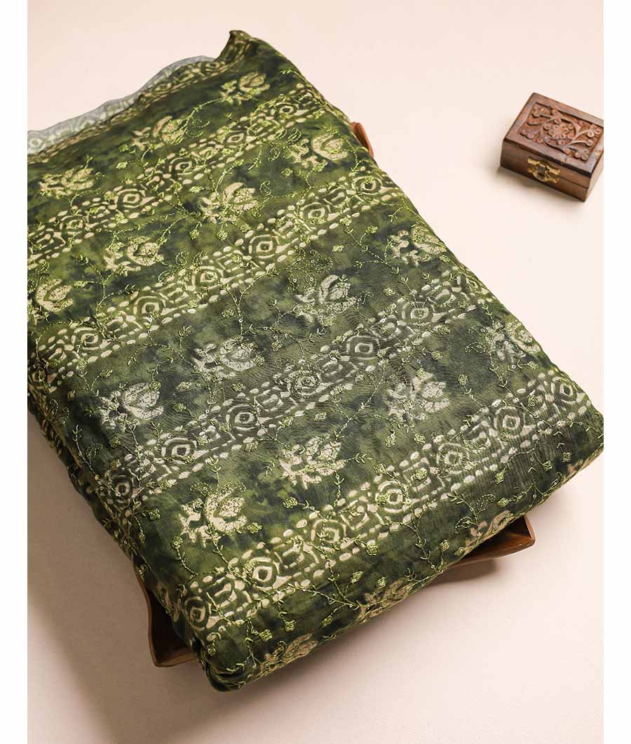 ERI SILK EMBROIDERY WORK FABRIC