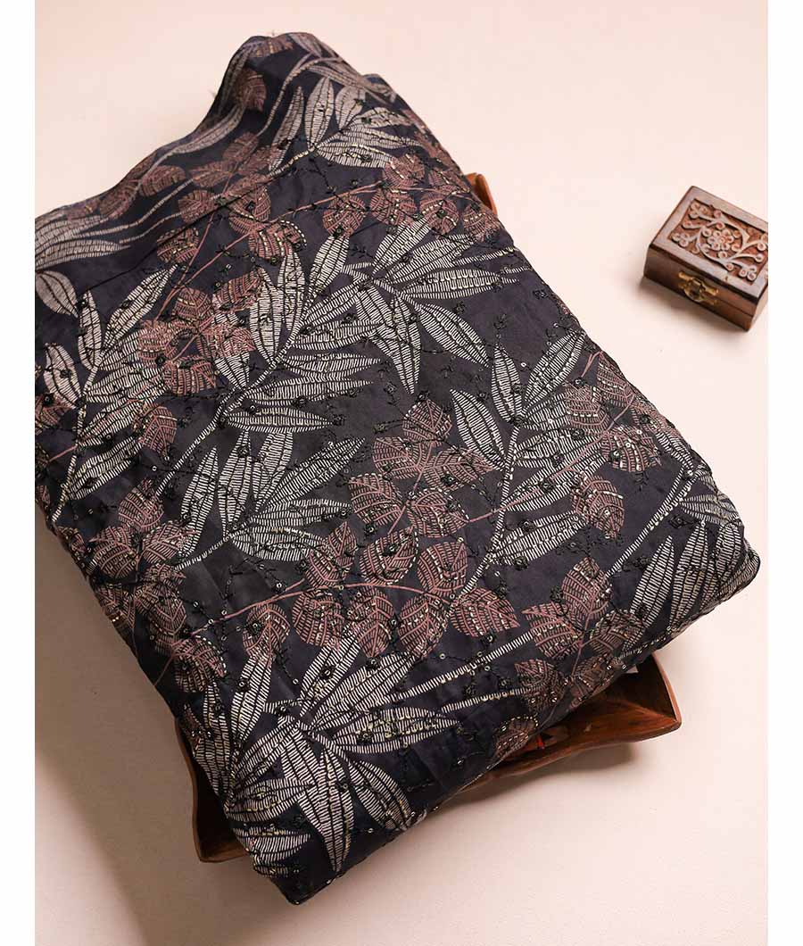 ERI SILK EMBROIDERY WORK FABRIC
