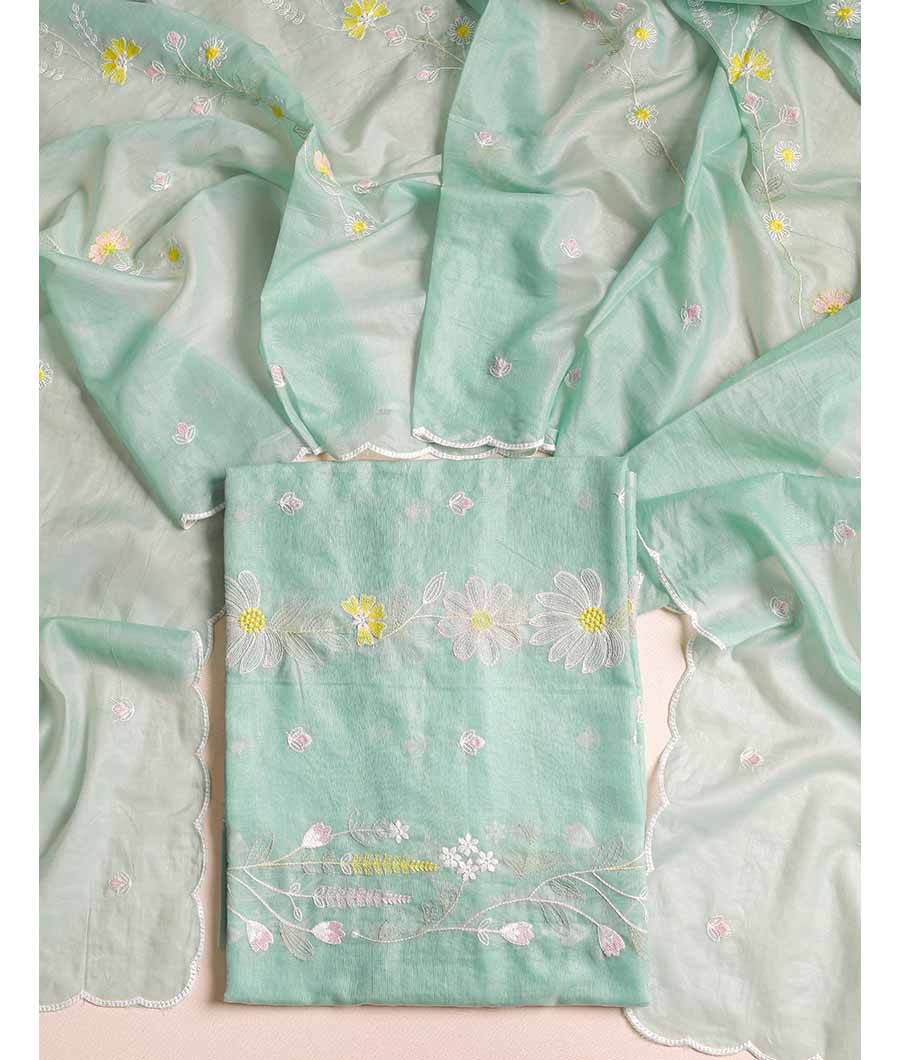 MUL CHANDERI SUIT SET