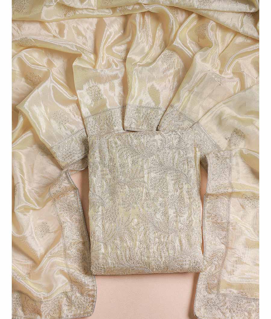 TISSUSE SILK EMBRIODERY SUIT SET