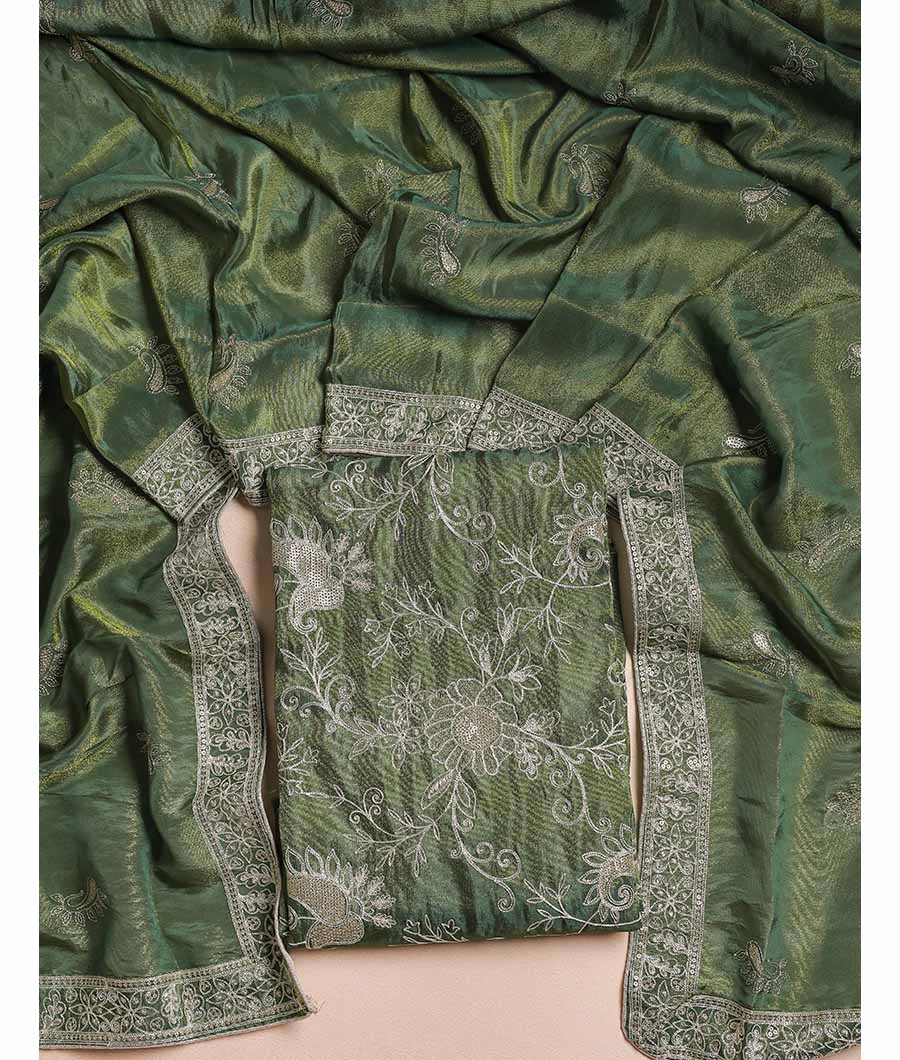 TISSUSE SILK EMBRIODERY SUIT SET