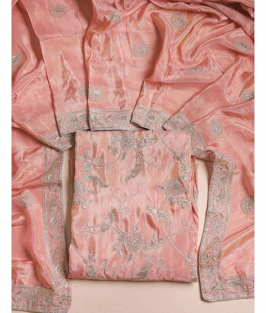 TISSUSE SILK EMBRIODERY SUIT SET