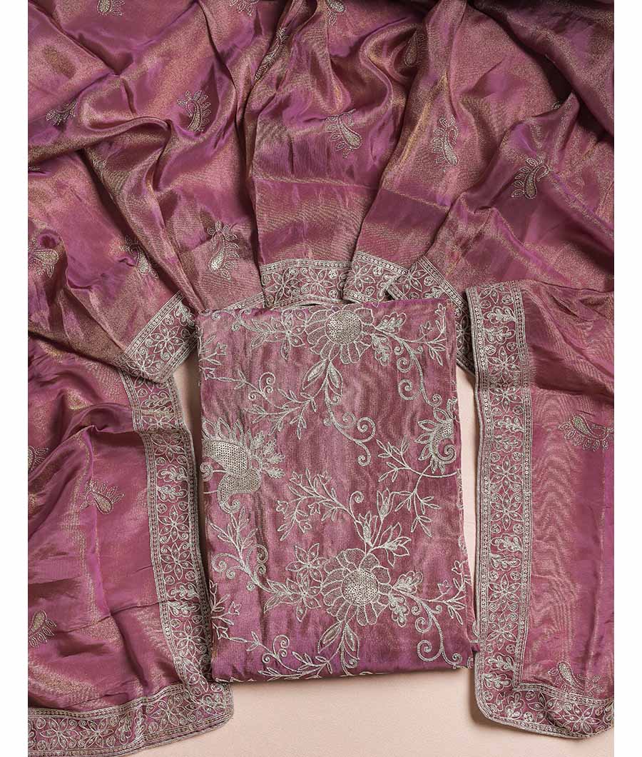 TISSUSE SILK EMBRIODERY SUIT SET