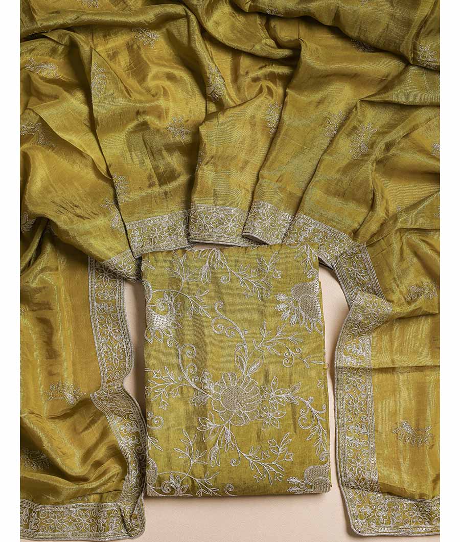 TISSUSE SILK EMBRIODERY SUIT SET