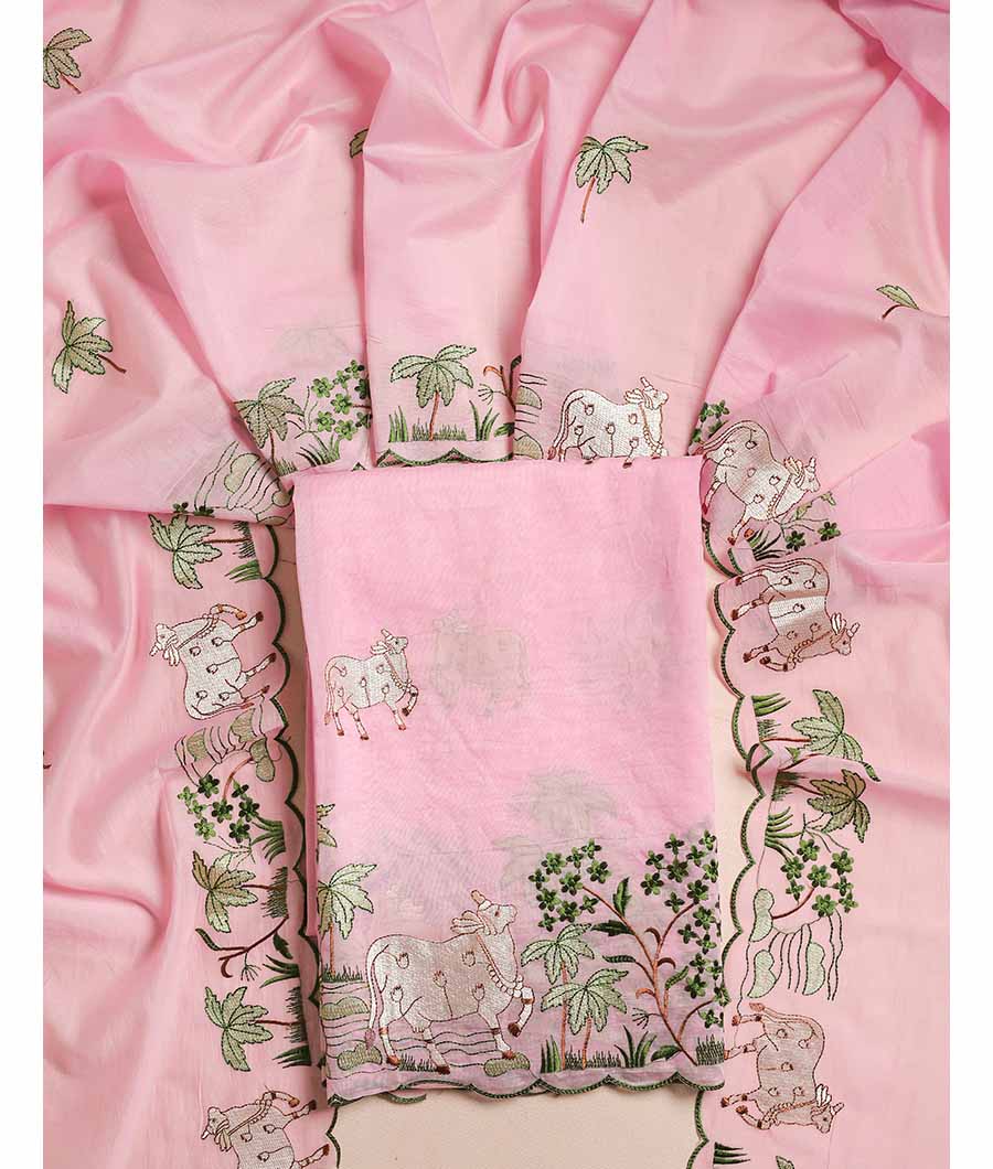 PICHWAI MALAI CHANDERI SUIT SET