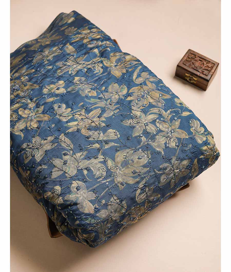 ERI SILK EMBRIODERY FABRIC