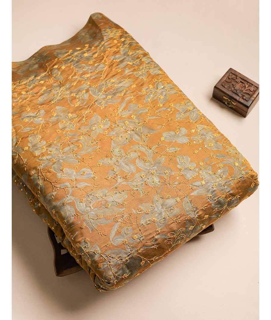 ERI SILK EMBRIODERY FABRIC