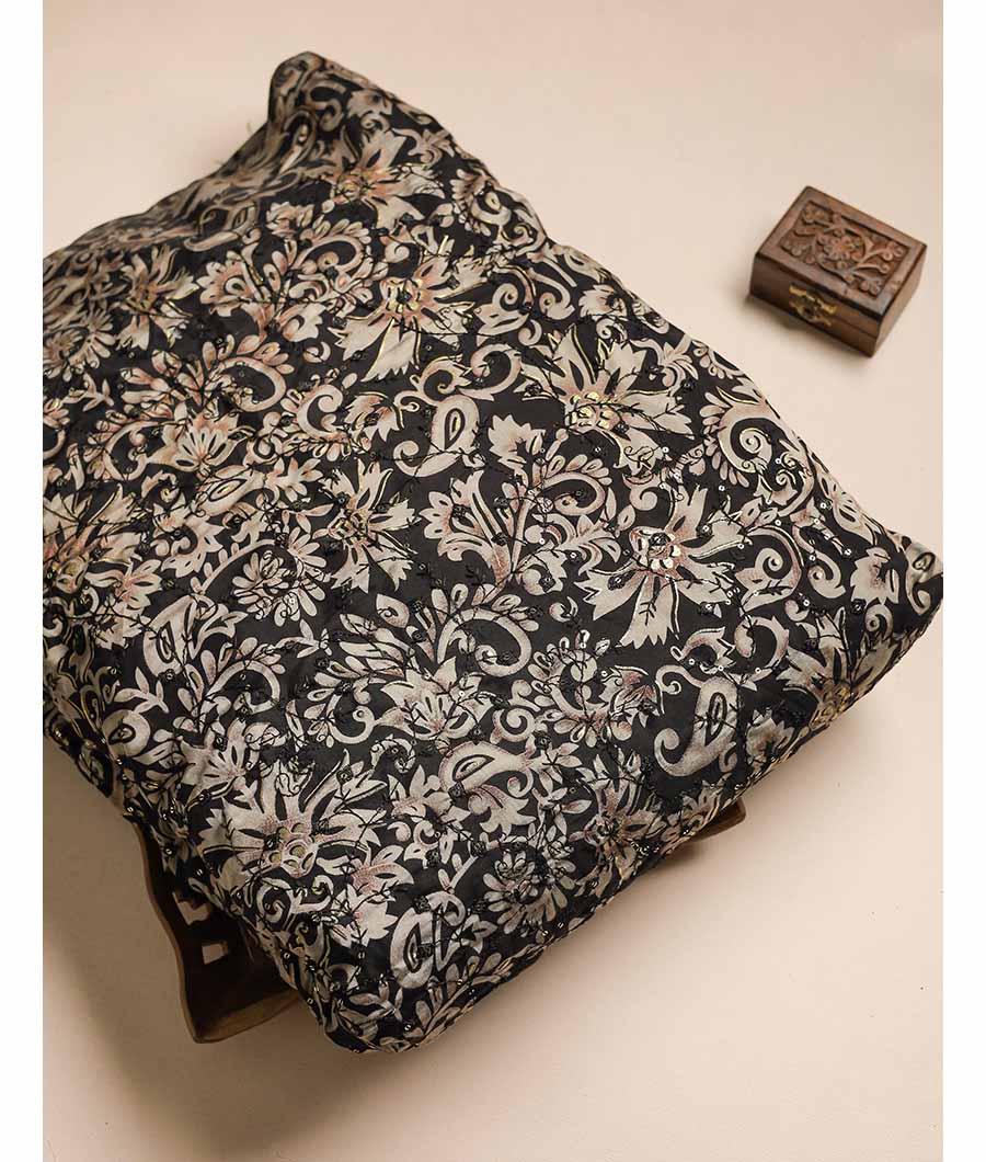 ERI SILK EMBRIODERY FABRIC