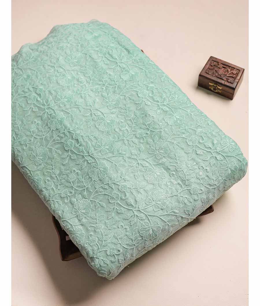 PURE CHIFFON EMBROIDERED FABRIC