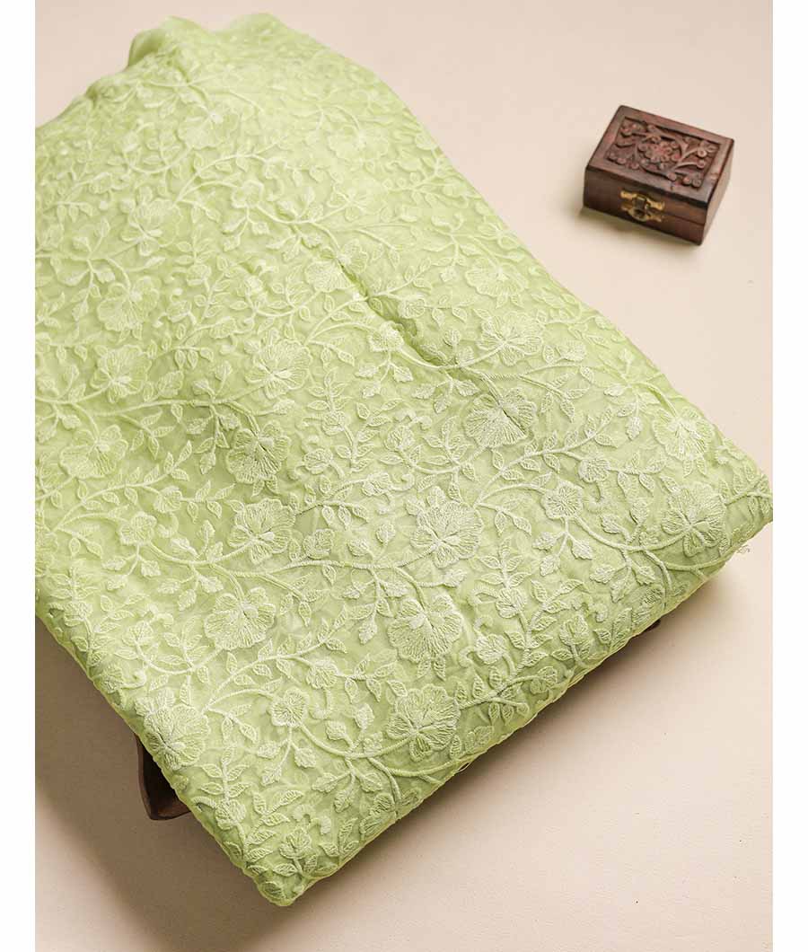 PURE CHIFFON EMBROIDERED FABRIC