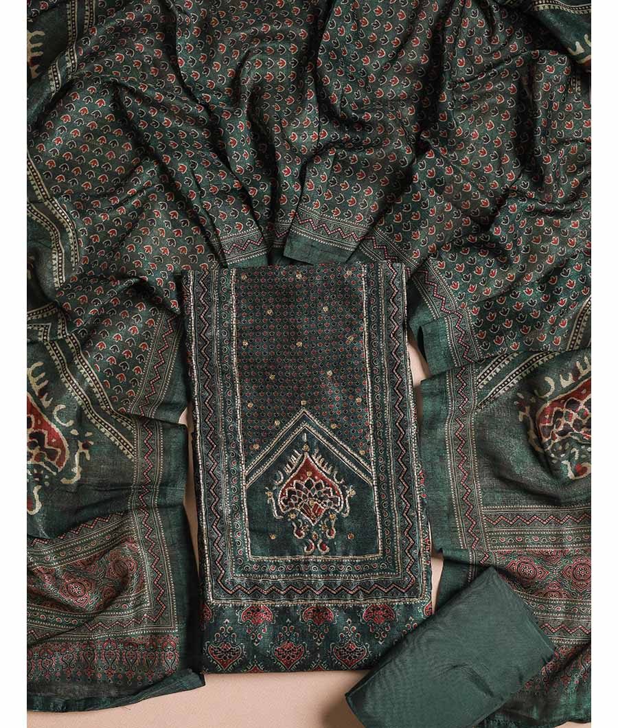 AJRAKH SILK SUIT SET