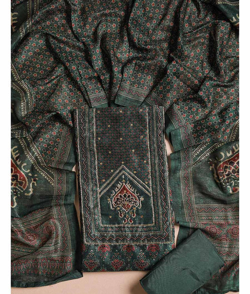 AJRAKH SILK SUIT SET