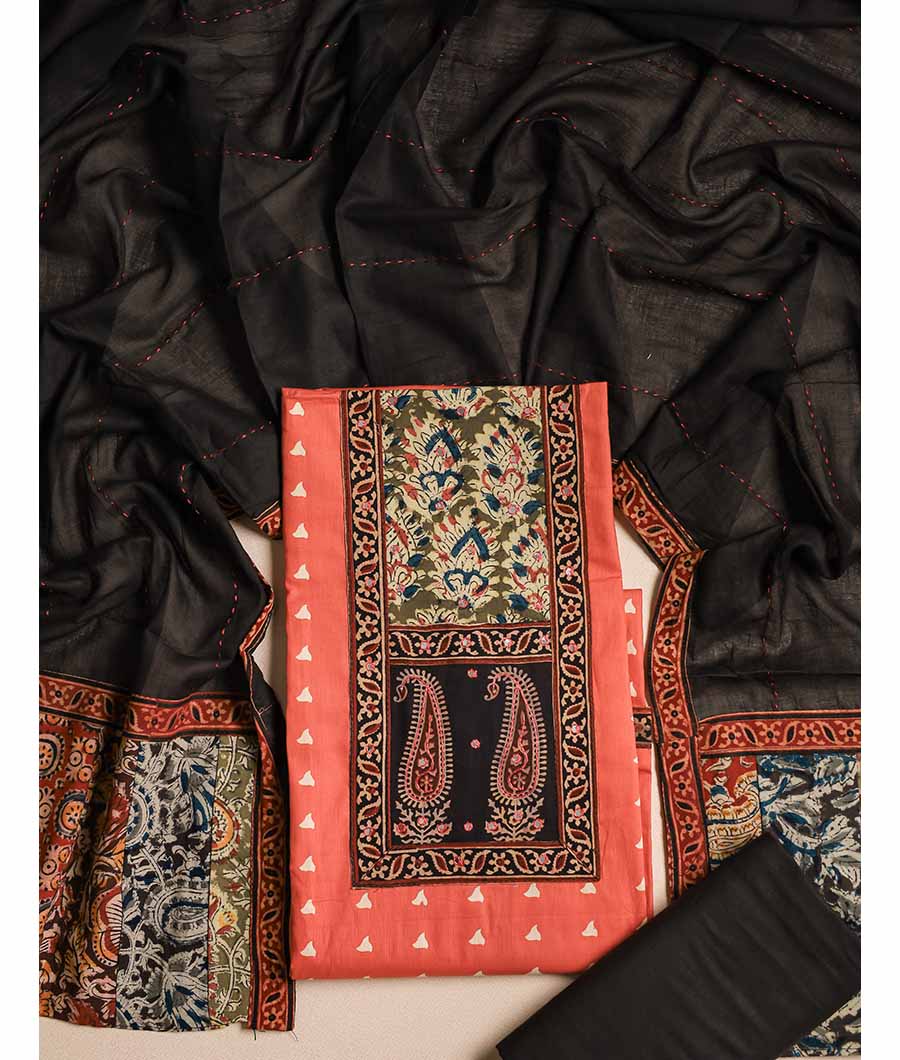 COTTON WITH KALAMKARI PATCHWORK SUIT SET