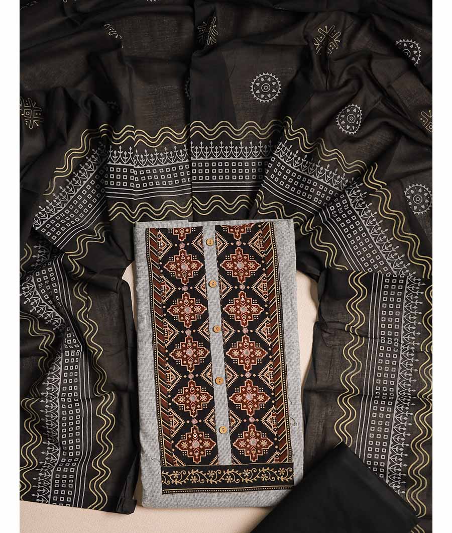 COTTON KALAMKARI PATCHWORK SUIT SET