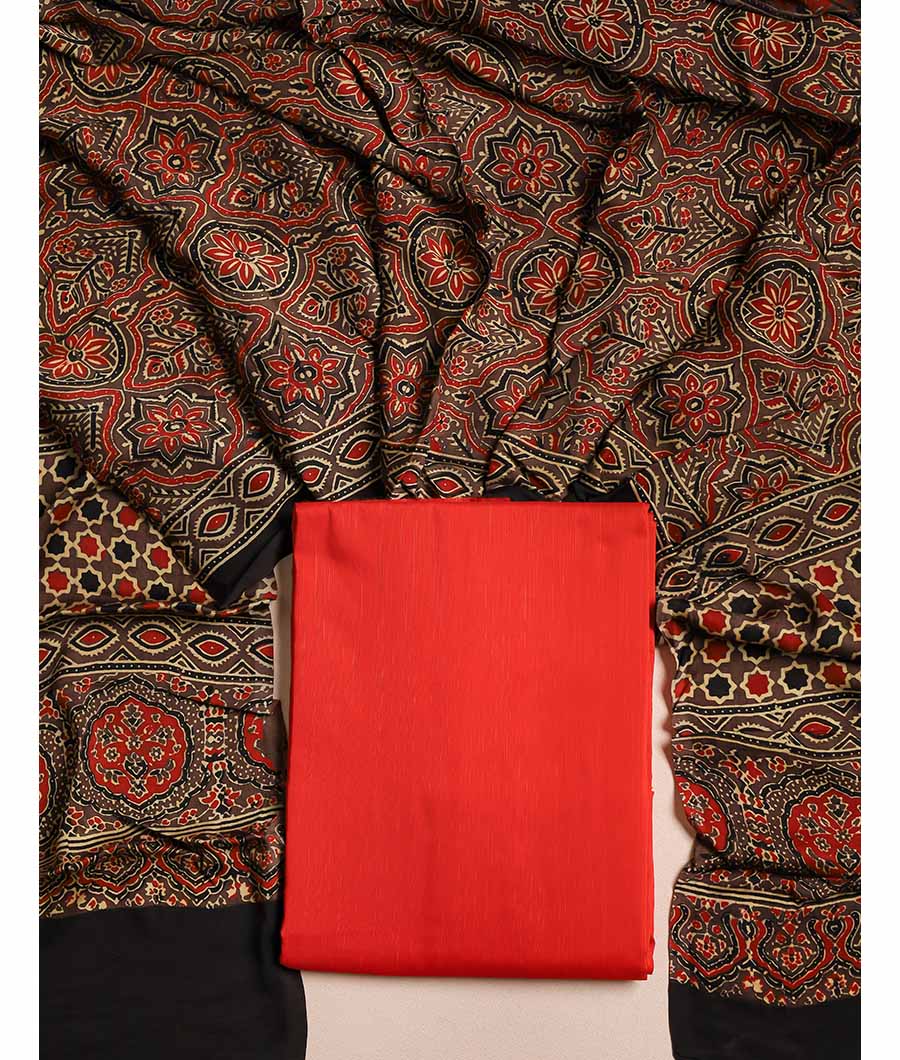 DUPION WITH MODAL SILK DUPATTA