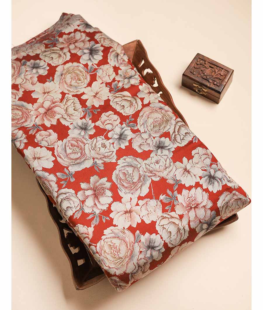 ERI SILK FOIL WORK FABRIC