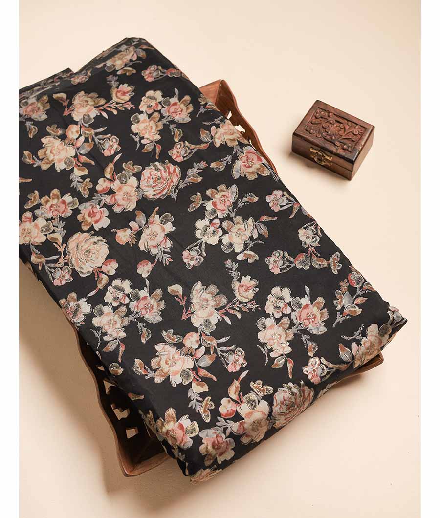 ERI SILK FOIL WORK FABRIC