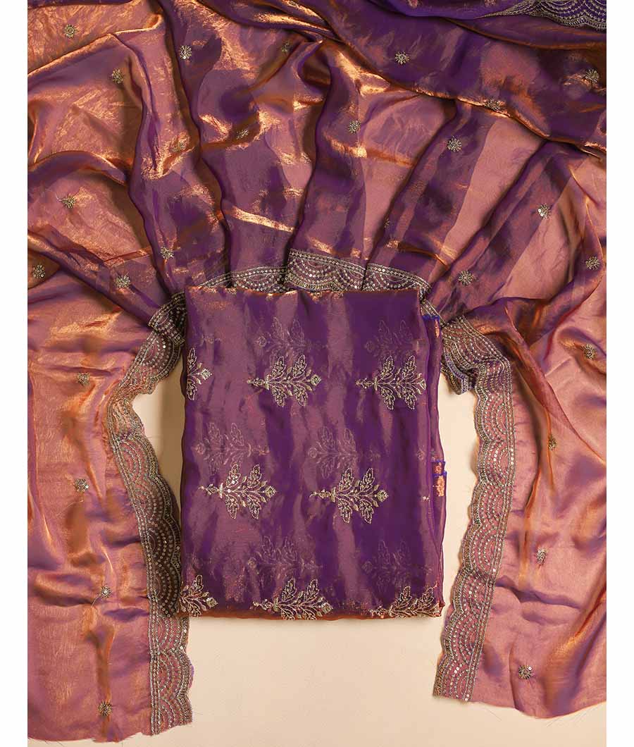 TISSUE SILK EMBROIDERED 2 PIECE SET