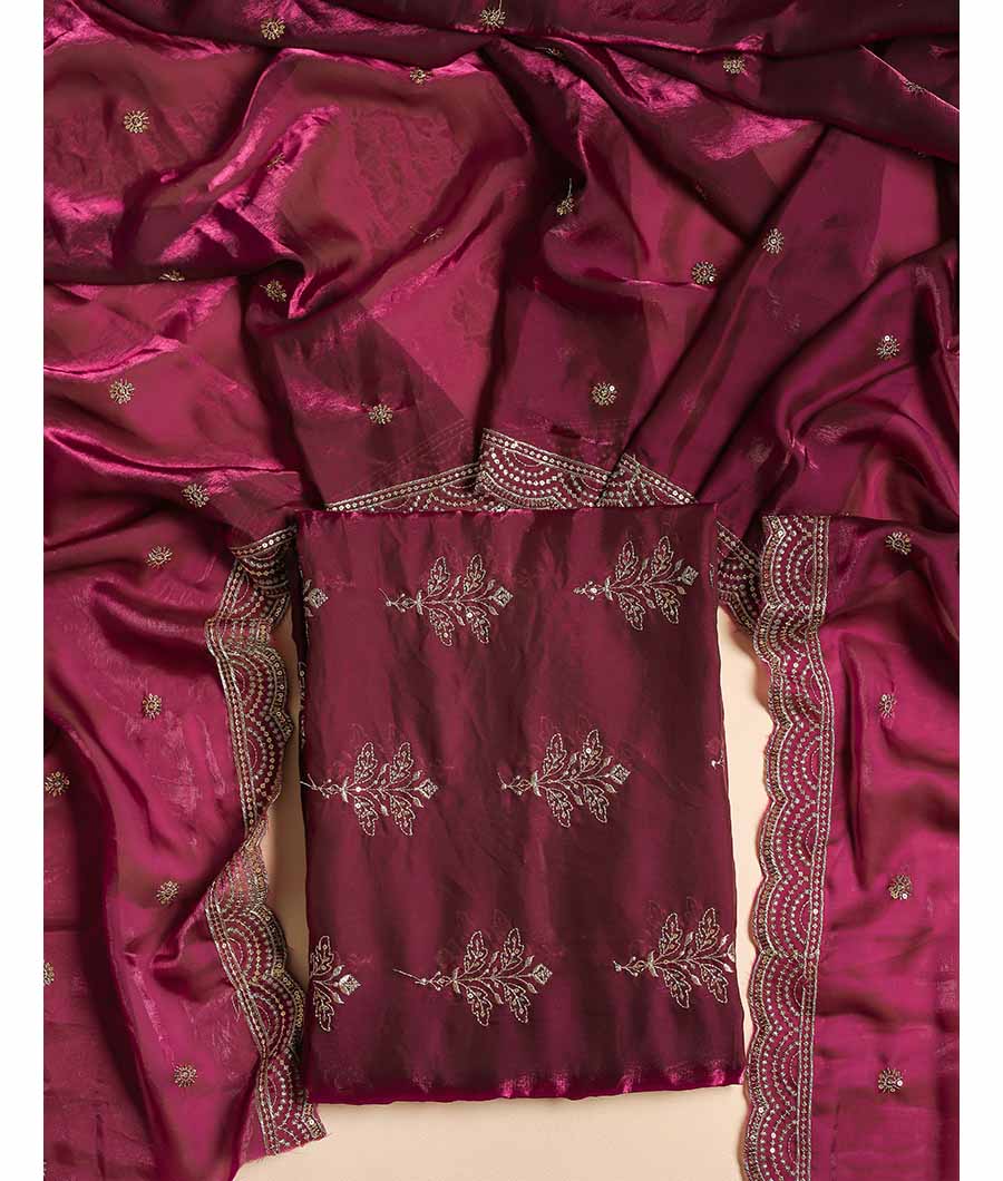 TISSUE SILK EMBROIDERED 2 PIECE SET