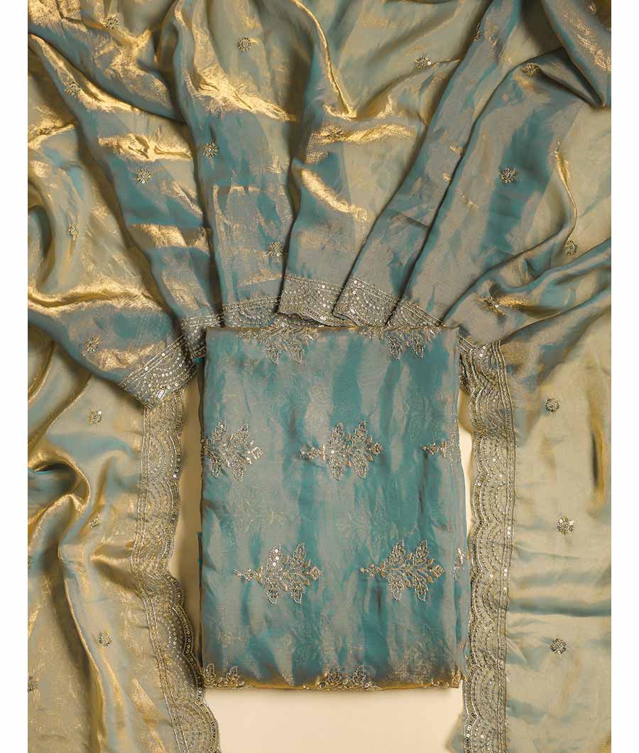 TISSUE SILK EMBROIDERED 2 PIECE SET