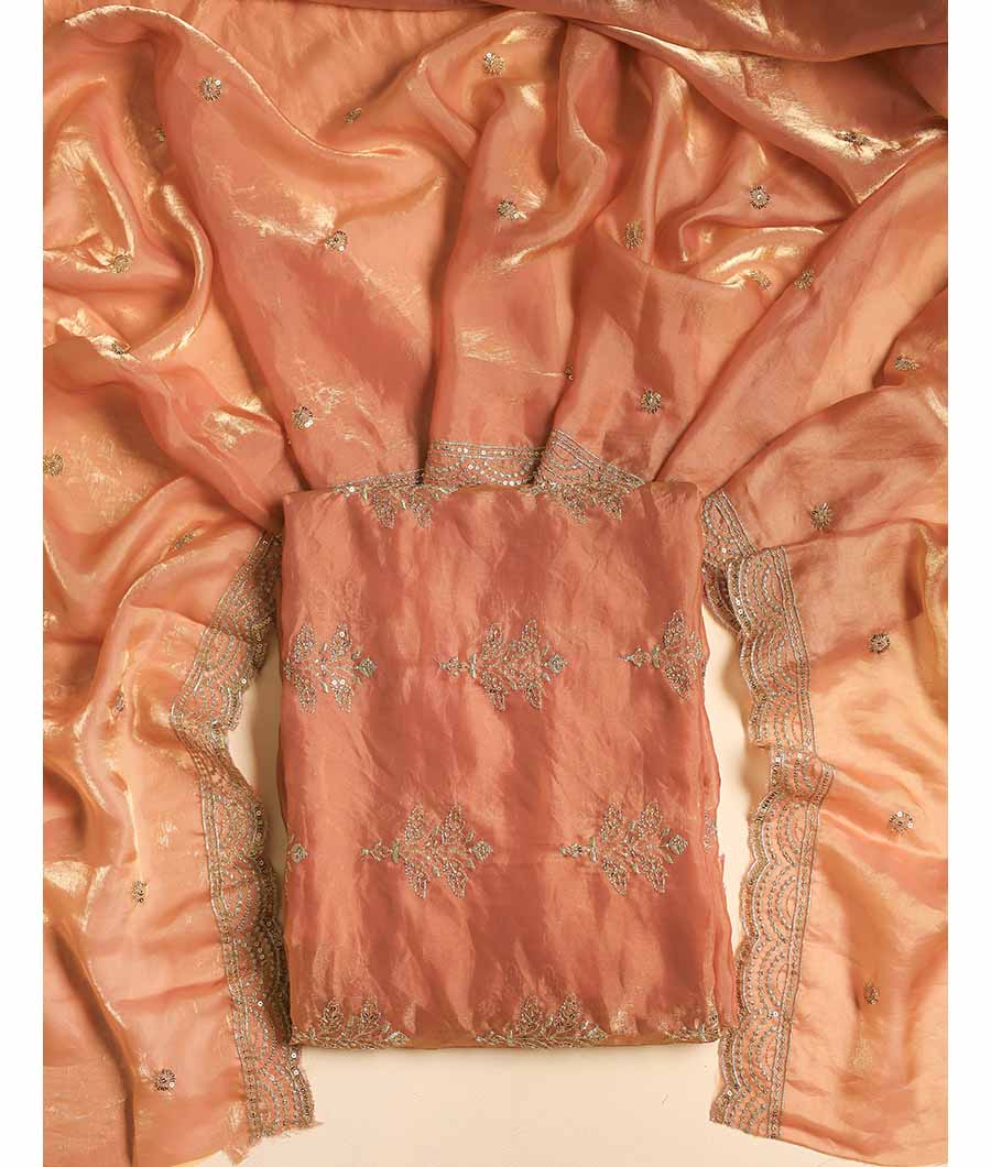 TISSUE SILK EMBROIDERED 2 PIECE SET