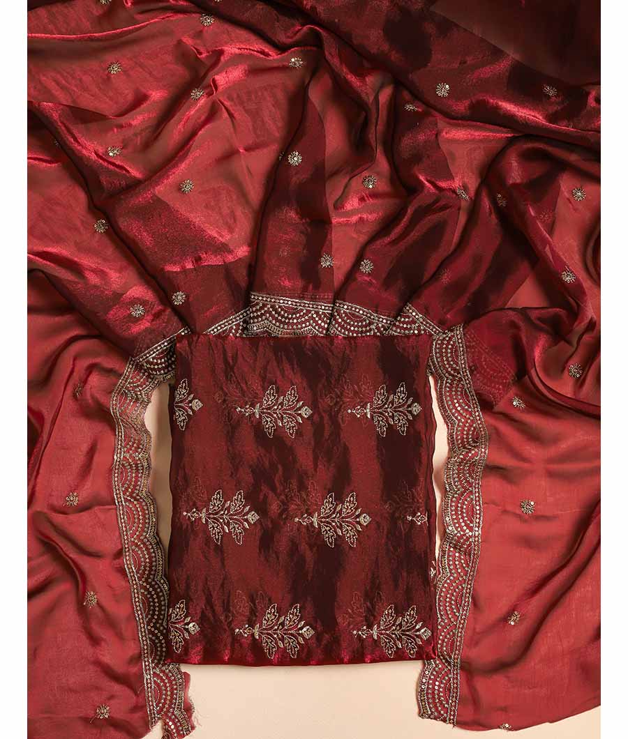 TISSUE SILK EMBROIDERED 2 PIECE SET