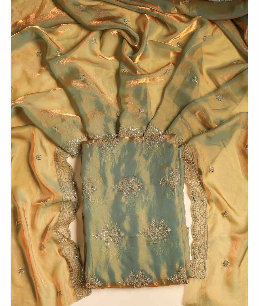 TISSUE SILK EMBROIDERED 2 PIECE SET