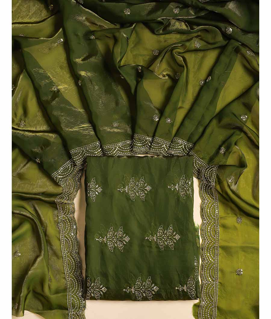 TISSUE SILK EMBROIDERED 2 PIECE SET