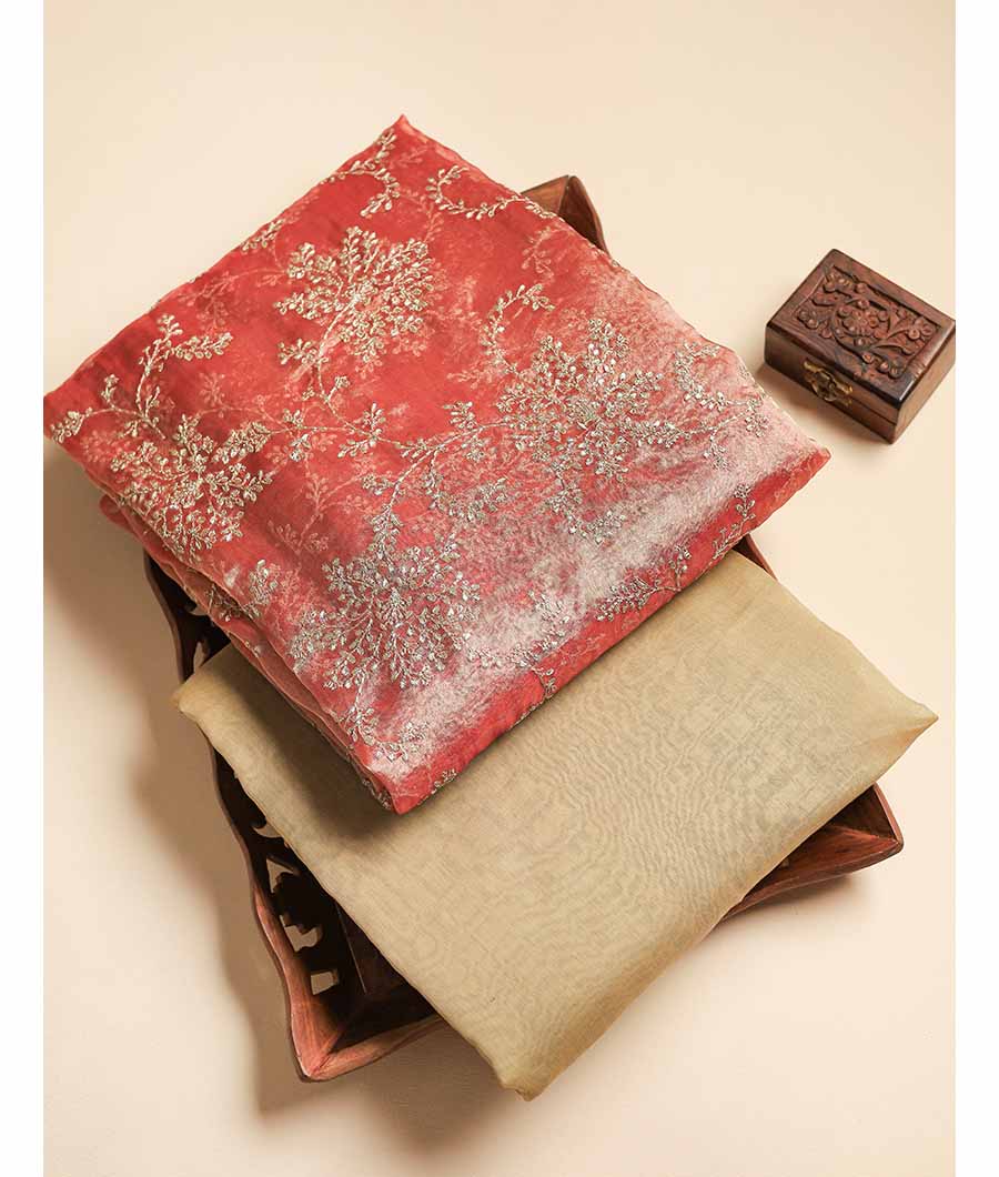 TISSUE SILK - CHANDERI MIX & MATCH