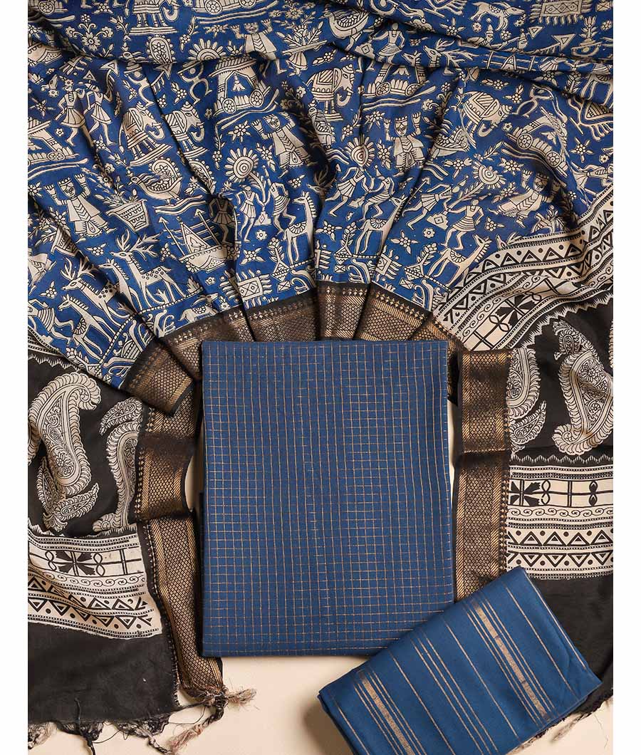 COTTON HANDLOOM LUREX SUIT SET