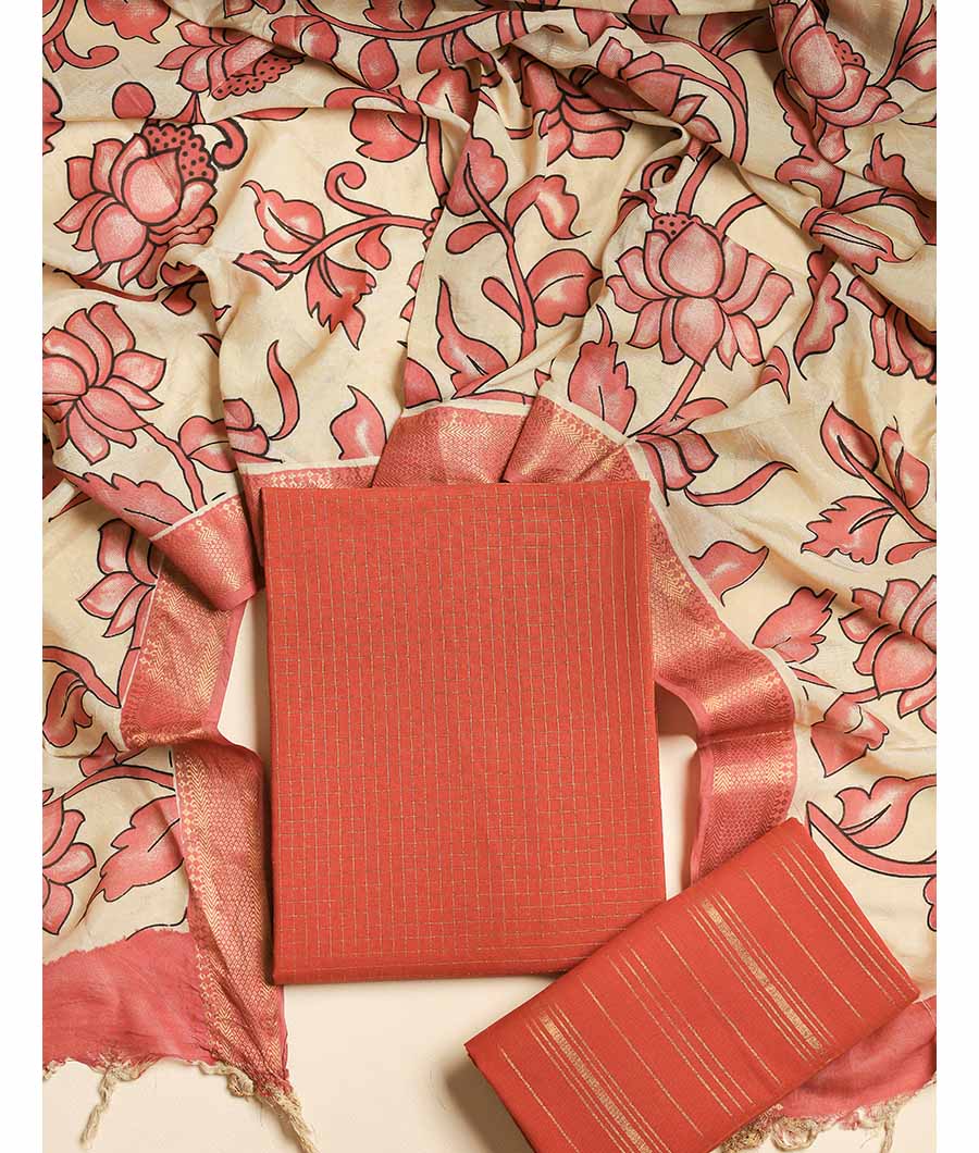 COTTON HANDLOOM LUREX SUIT SET