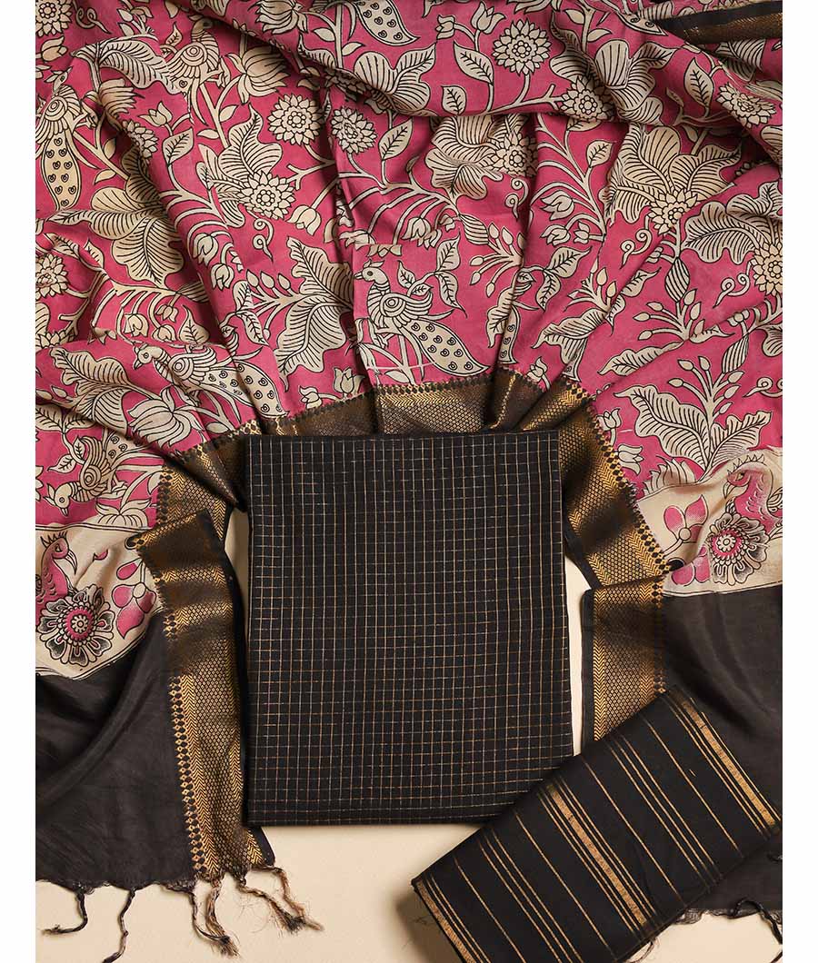 COTTON HANDLOOM LUREX SUIT SET