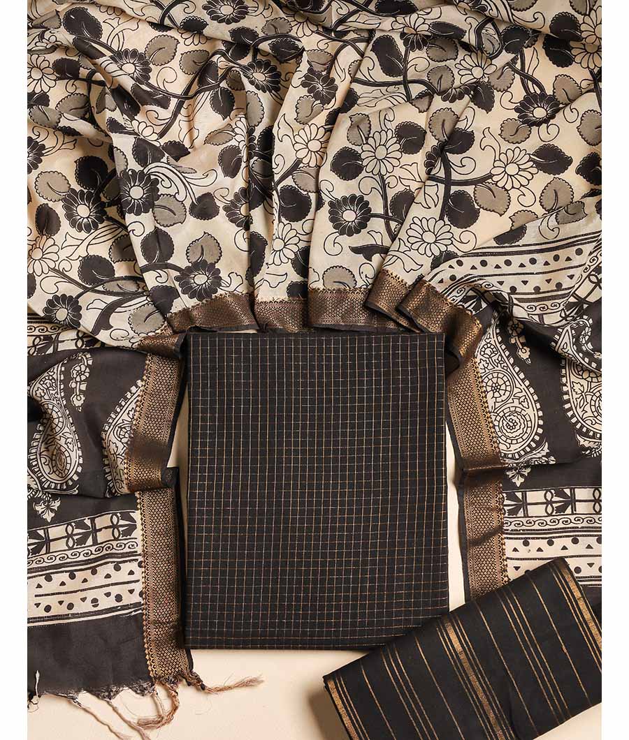 COTTON HANDLOOM LUREX SUIT SET