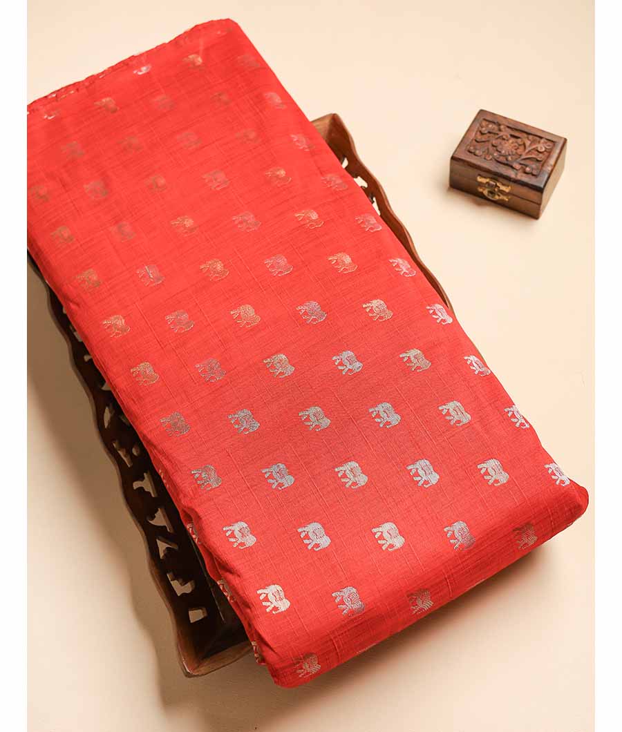 SEMI TUSSAR BROCADE FABRIC