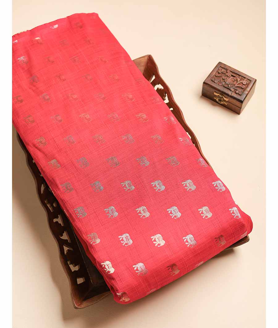 SEMI TUSSAR BROCADE FABRIC