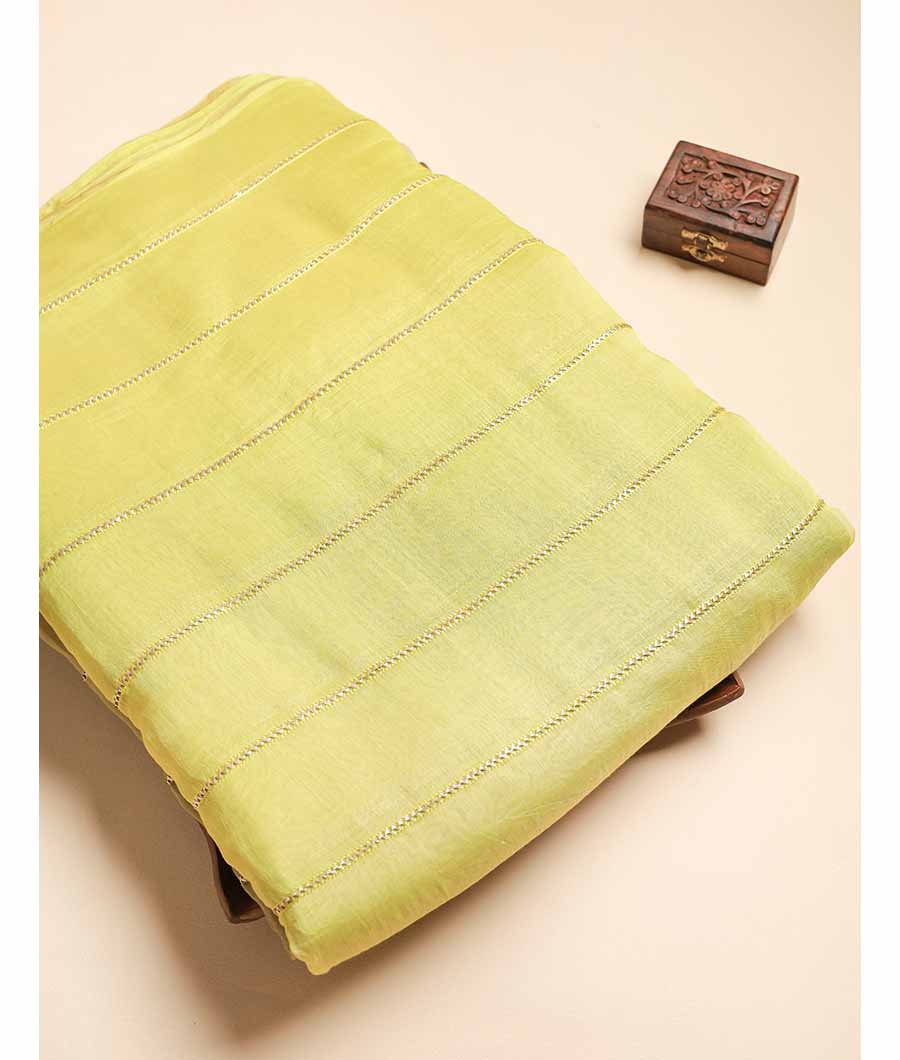MUL CHANDERI EMBROIDERED FABRIC