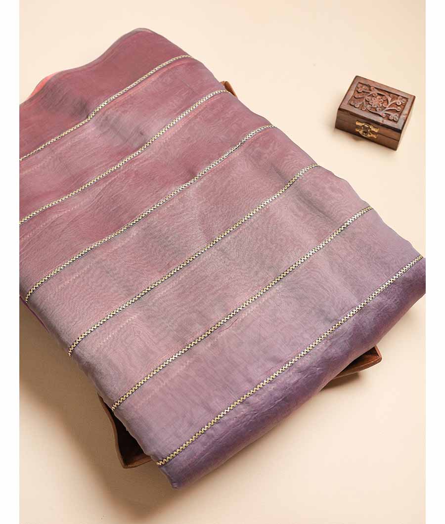 MUL CHANDERI EMBROIDERED FABRIC